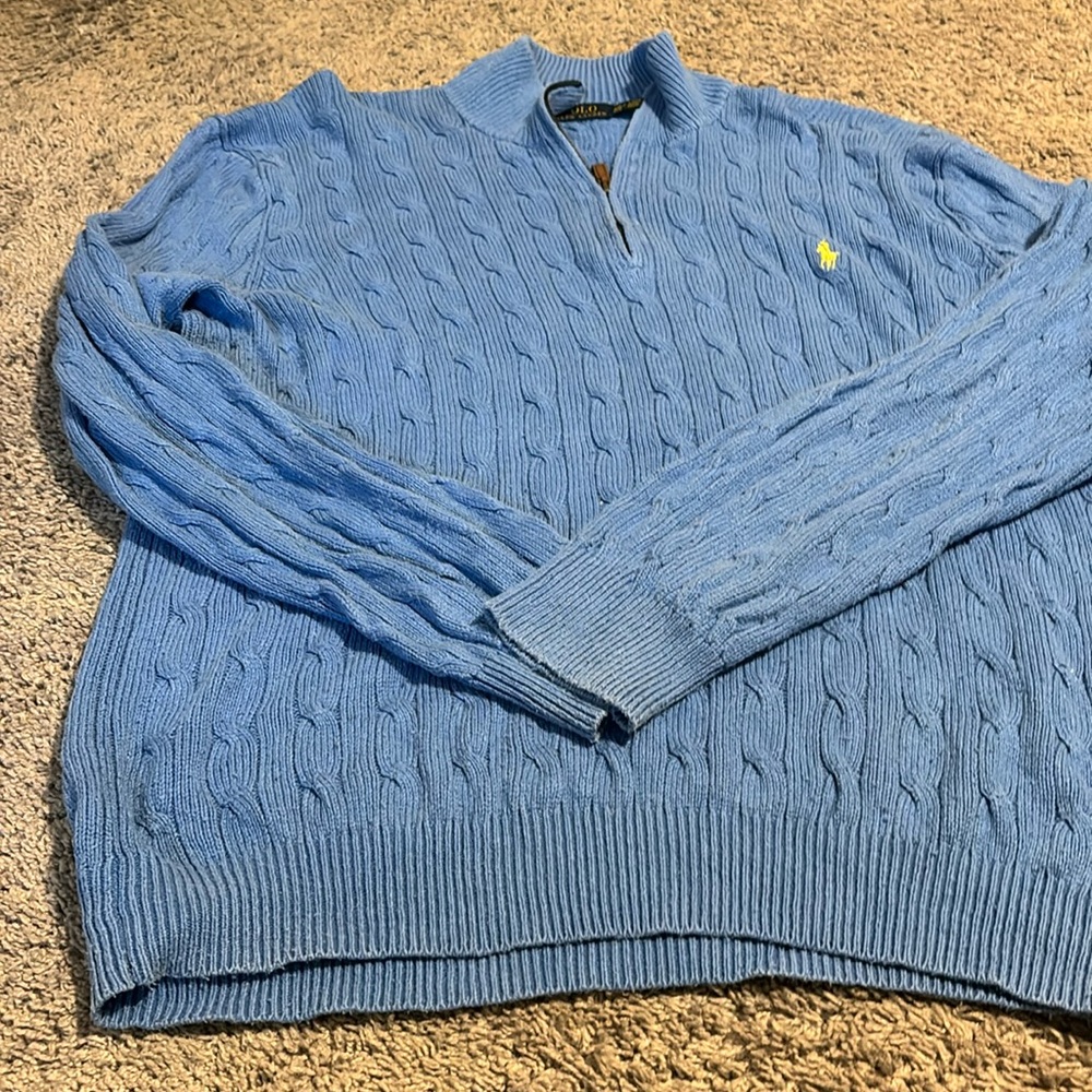 Polo Ralph Lauren XXL Quarter Zip Sweater Mens